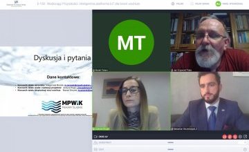 Zrzut ekranowy z przebiegu webinarium Zrzut ekranowy z przebiegu webinarium