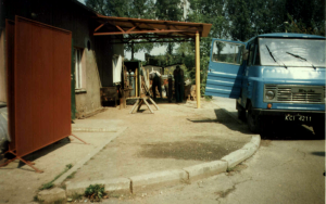 Zaplecze Działu Eksploatacji Sieci Wod.-Kan. – 1996 rok